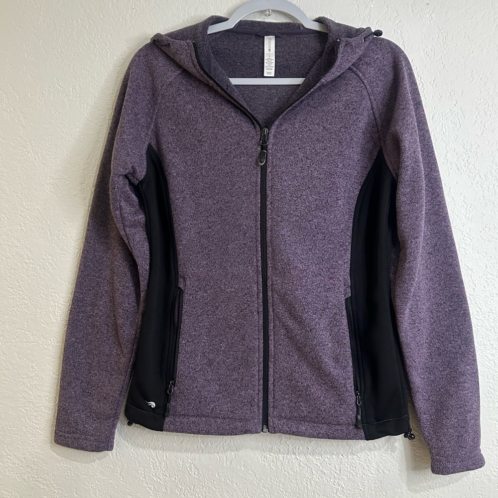 Ideology Women’s Active Full Zip Hoodie Purple Size S